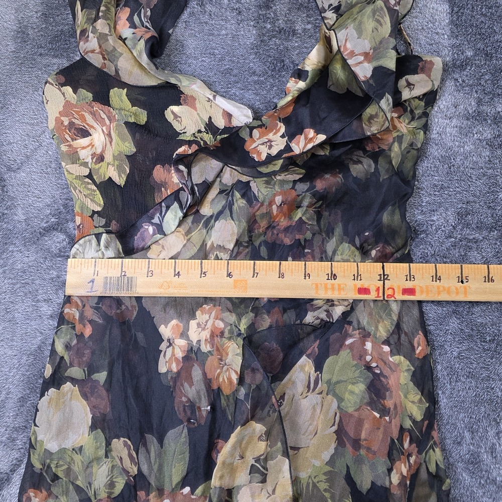 Ralph Lauren Purple Label Brienne Crinkle Chiffon Evening Dress Size 0 $4390 - Picture 7 of 10